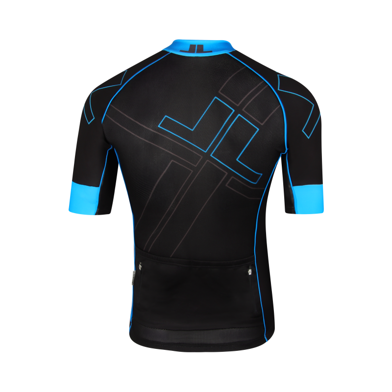 Pro Elite wielershirt zwart/cyaan - Afbeelding 2