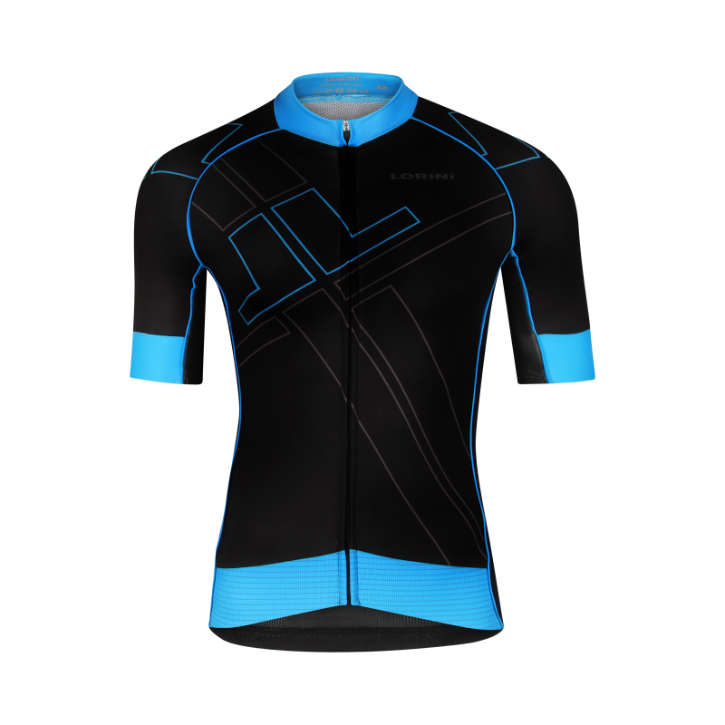 Pro Elite wielershirt zwart/cyaan